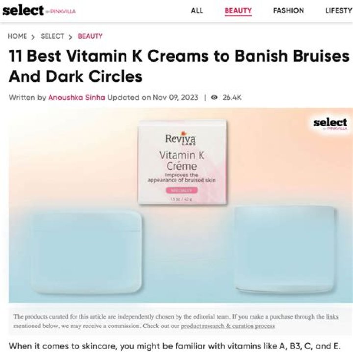 11 Best Vitamin K Creams to Banish Bruises And Dark Circles