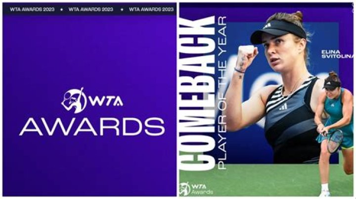 2023 WTA Award Winners: Elina Svitolina wins the Comeback Player of the Year award
