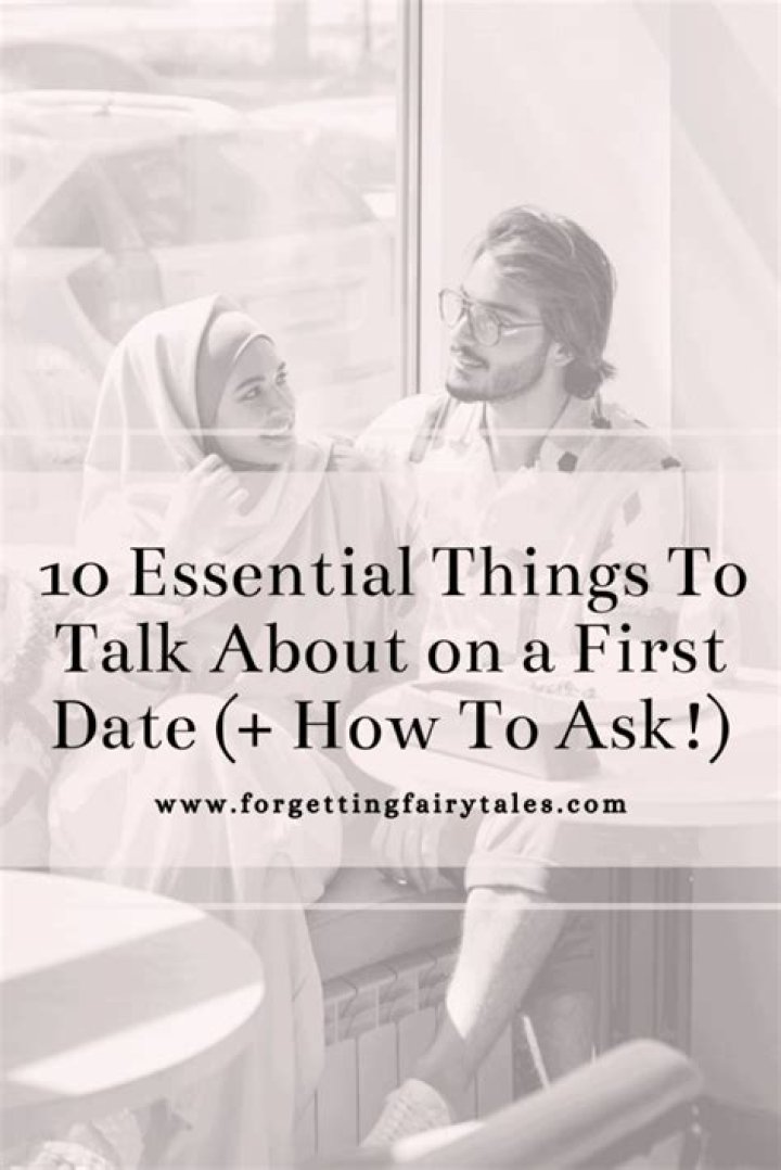 5 Things to Talk About on a First Date