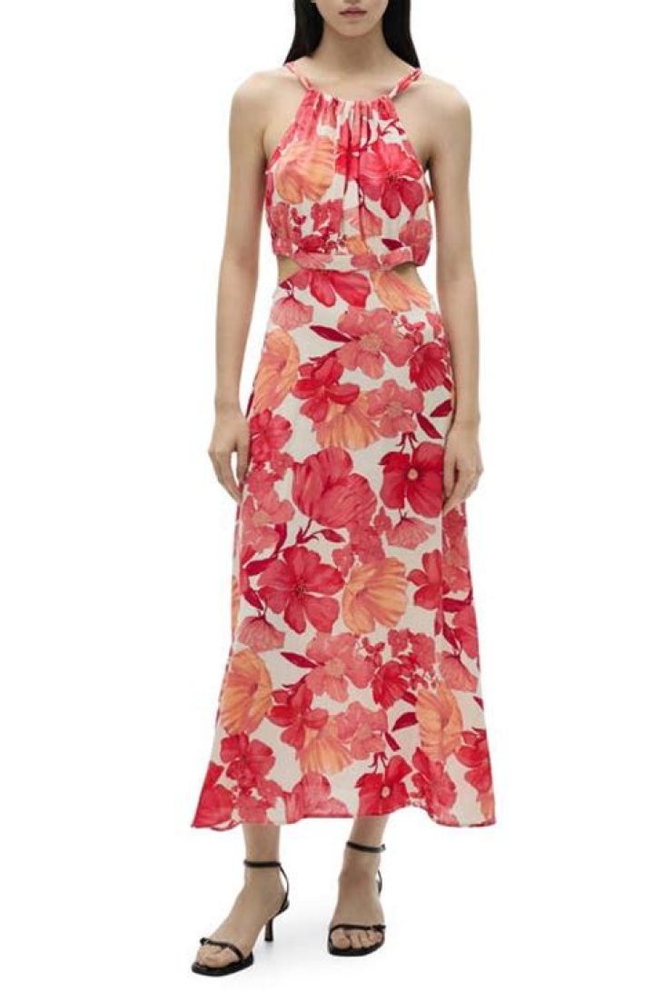 A crescent moon light and a red floral dress… here's what we're lusting after today