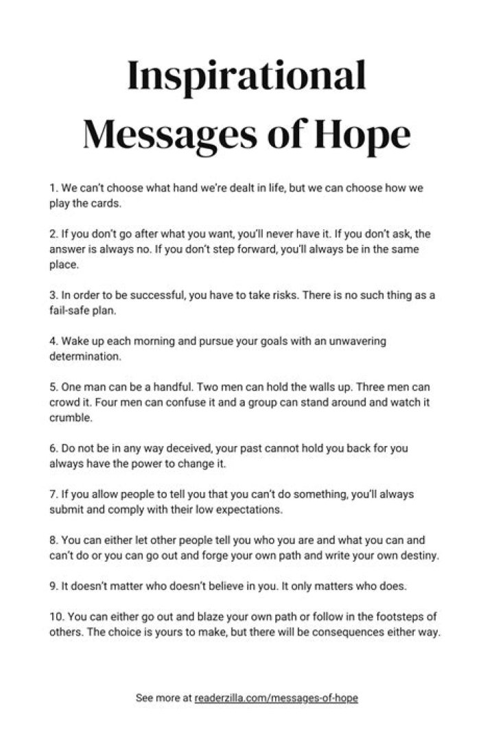A Message of Hope and Guidance