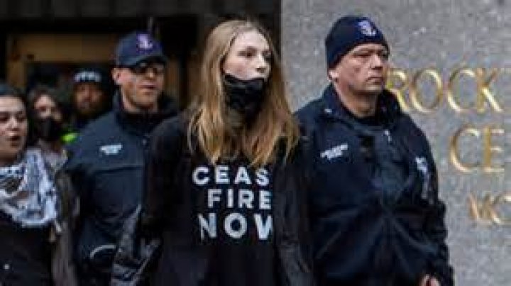 Actor Hunter Schafer among protesters arrested during President Biden’s 'Late Night' appearance