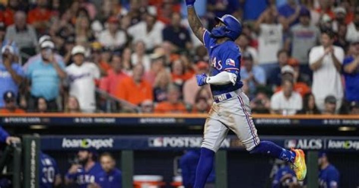 Adolis García responds to plunking with record ALCS show as Rangers reach World Series