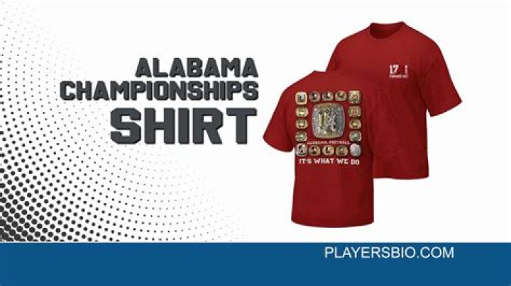 Alabama Championships Shirt to Showcase Your Dedication