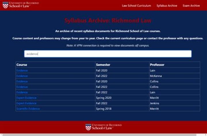 An Archive of Past Syllabus Documents