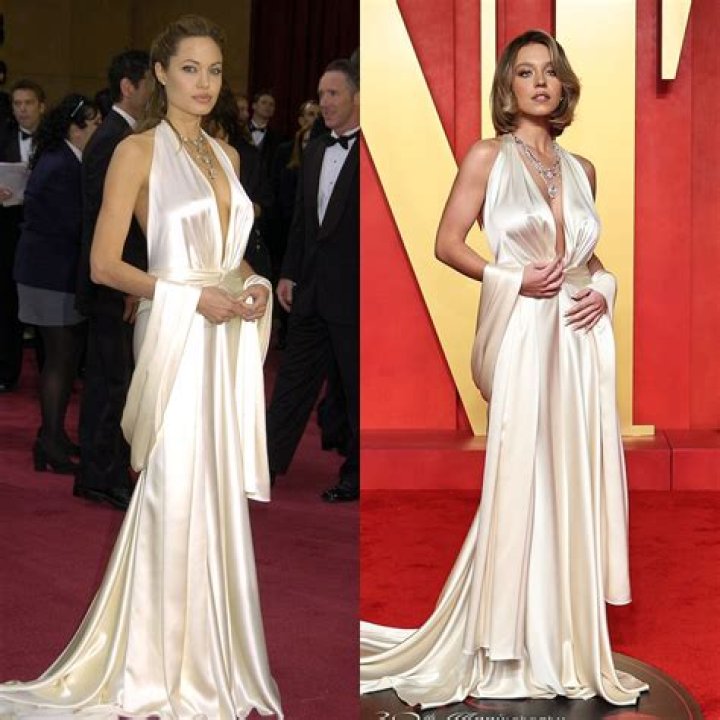 Angelina Jolie’s First Oscars Dress Gave Us All Kinds Of ‘80s Realness — PHOTOS