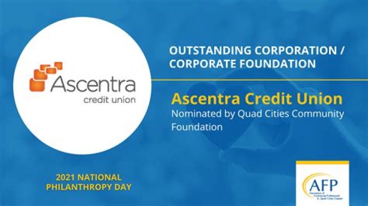 Ascentra Credit Union earns Outstanding Corporation/Corporate Foundation Philanthropy Award for 2021
