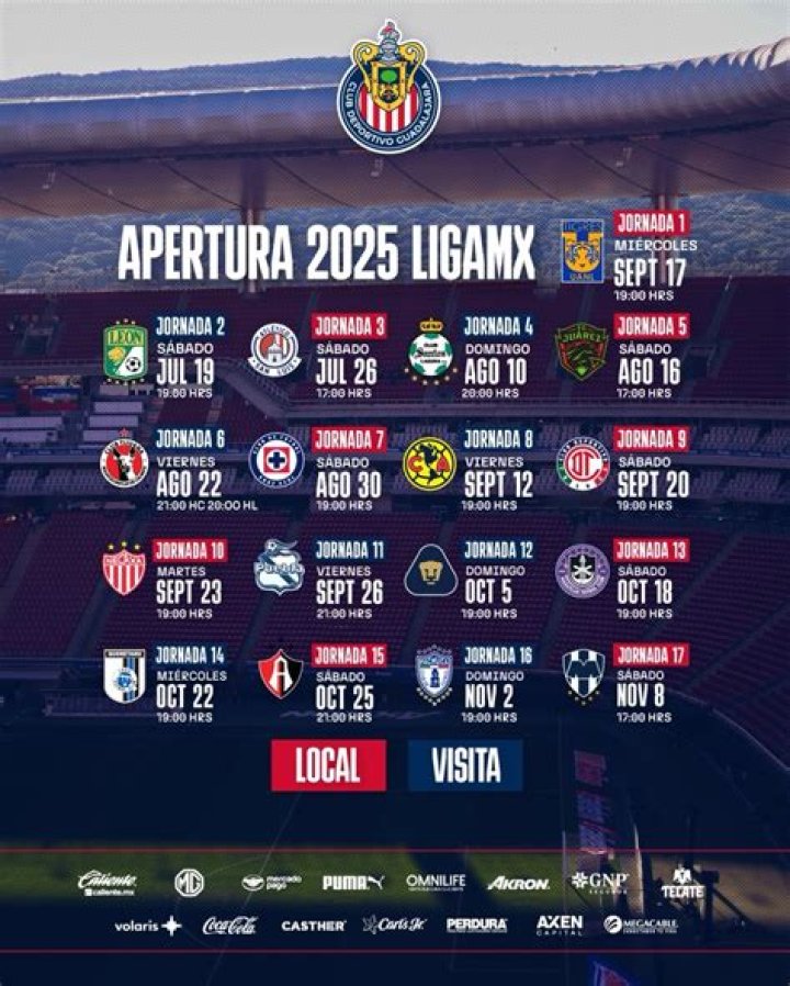 Atlas Guadalajara - Schedule 23/24