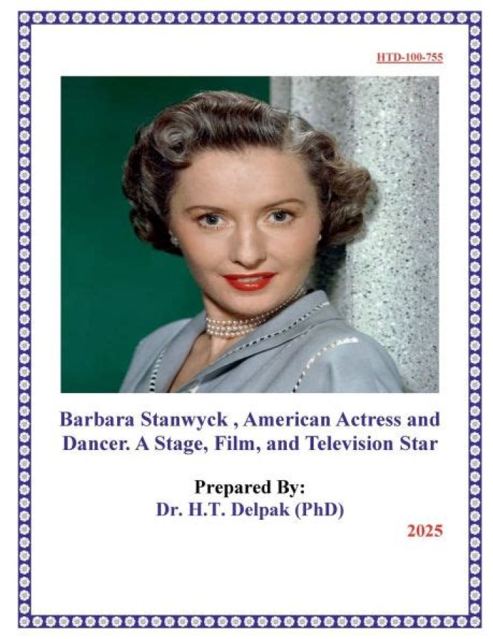 Barbara Stanwyck - Dancer, Classic Pin-Ups