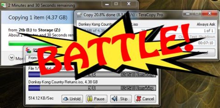 Battle of the File Copiers: Windows, TeraCopy, and SuperCopier