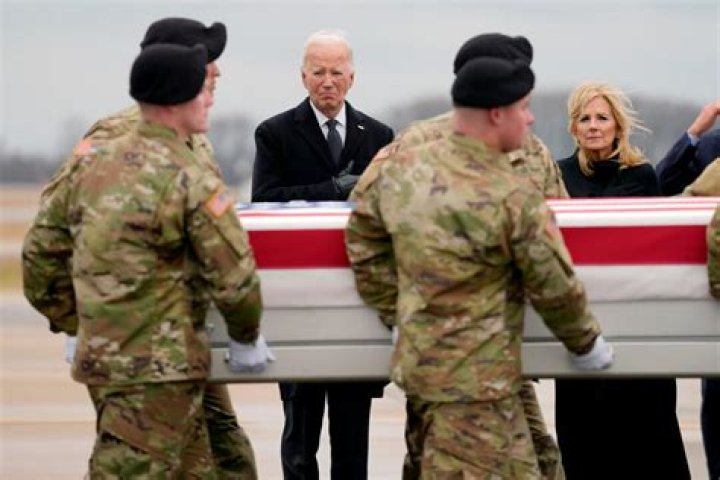 Biden honors soldiers killed in Jordan drone attack