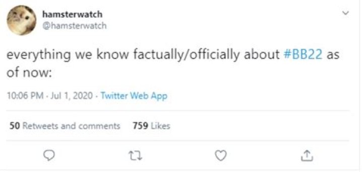 Big Brother 22: Fan site tweets hilariously about confirmed BB22 cast info