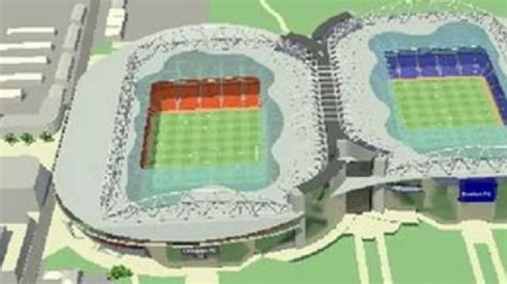 Bitter Premier League rivals’ stadiums unrecognisable in forgotten plans for ‘Siamese’ ground with arenas glued together