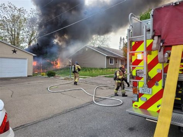 Blaze destroys Burlington garage; no injuries