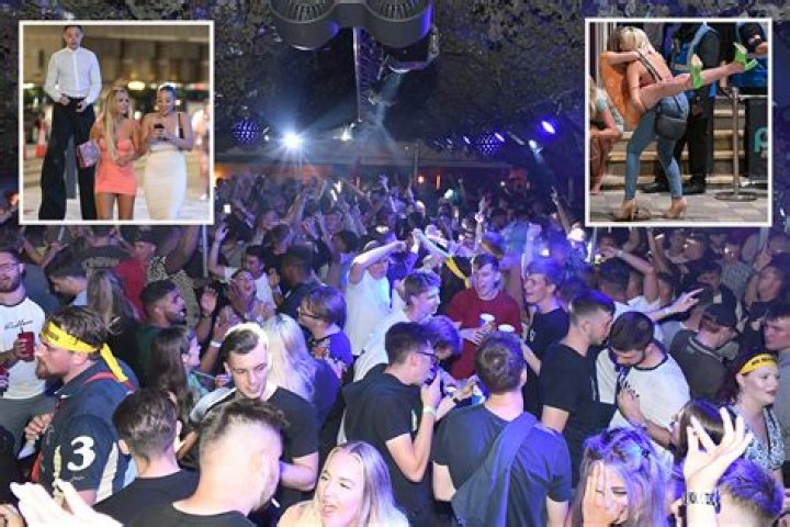 Boozy Brits enjoy first Friday night of freedom since Covid restrictions are lifted as revellers pack out clubs and bars