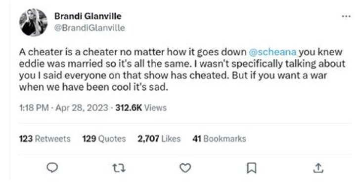 Brandi Glanville calls out Scheana Shay over Scandoval outrage