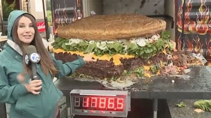 Britain’s biggest burger weighs 20lbs and contains 10,000 calories – could you finish it?