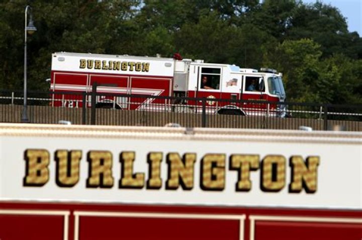 Burlington Fire Department battled fire at mobile home park Monday