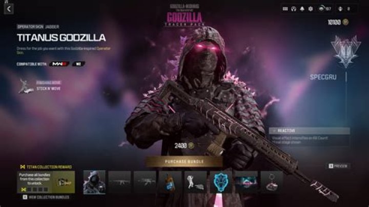 Call of Duty Godzilla Crossover Cosmetic Bundle Now Available