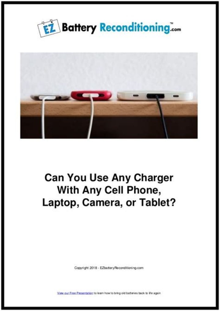 Can You Use Any Charger With Any Device?