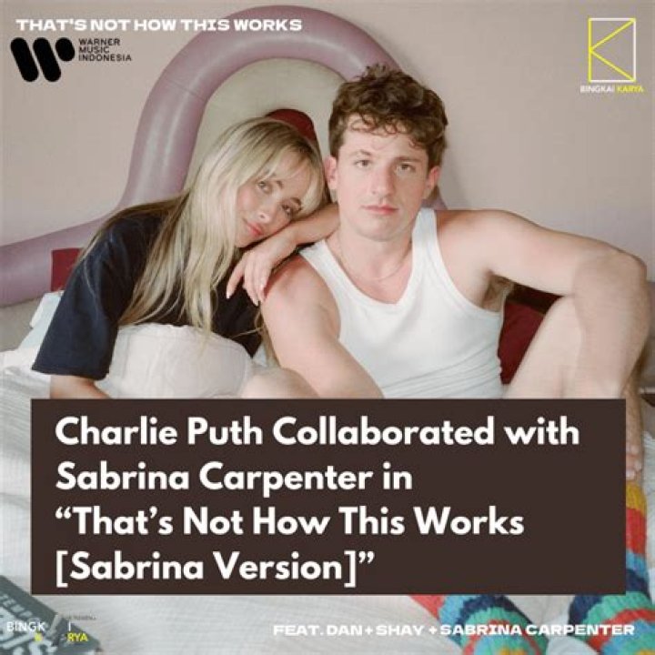 Charlie Puth and Sabrina Carpenter tease new song with kiss