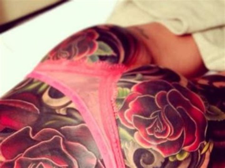 Chloe Ferry shows off her huge bum tattoo in stunning bikini snap on relaxing spa day