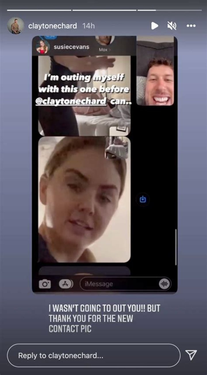 Clayton Echard is ‘in the doghouse’ after posting FaceTime photo of Susie Evans