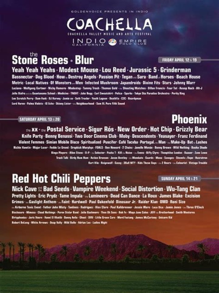 Coachella Announces 2013 Lineup