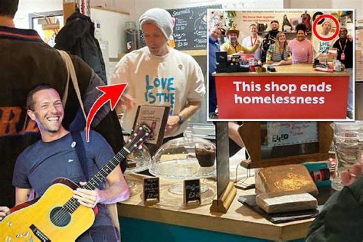 Coldplay frontman Chris Martin clocks in for shift at homeless charity’s coffee shop