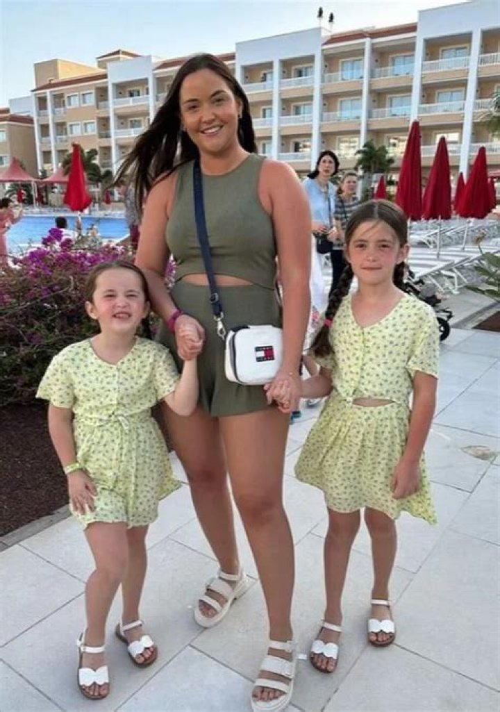 Dan Osborne strips topless for pool day with his daughters while Jacqueline Jossa remains in I'm A Celebrity