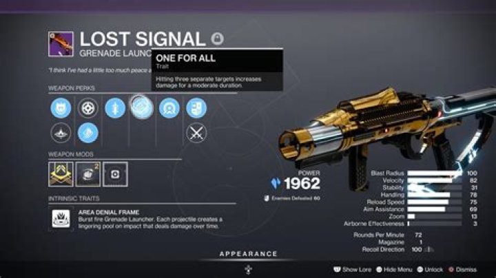 Destiny 2: Cómo obtener Absolution Our Dust Grenade Launcher (y God Roll)