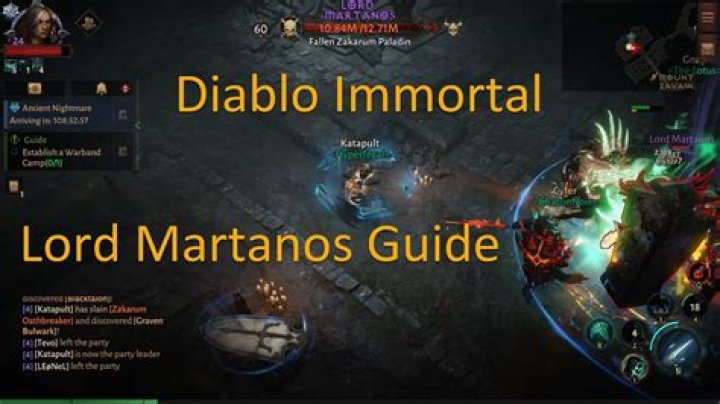 Diablo Immortal: Lord Martanos Boss Guide