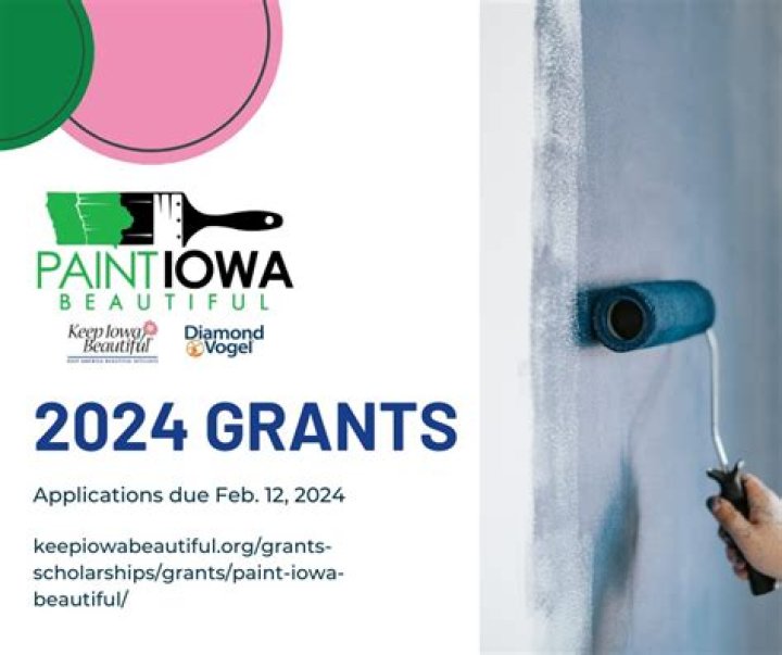 Diamond Vogel, Keep Iowa Beautiful announce Paint Iowa Beautiful grant awards