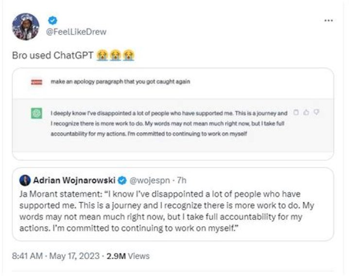 Did Ja Morant Use Chatgpt To Write His Apology? Fans Show Receipts