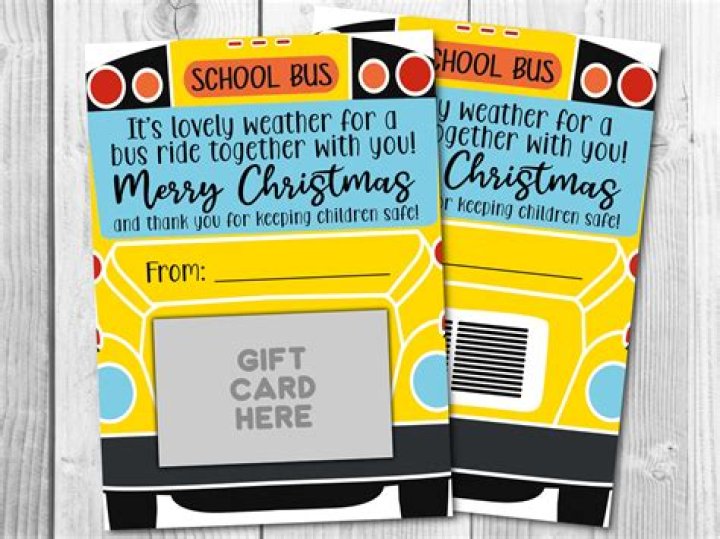 Do you give the bus driver a Christmas gift?