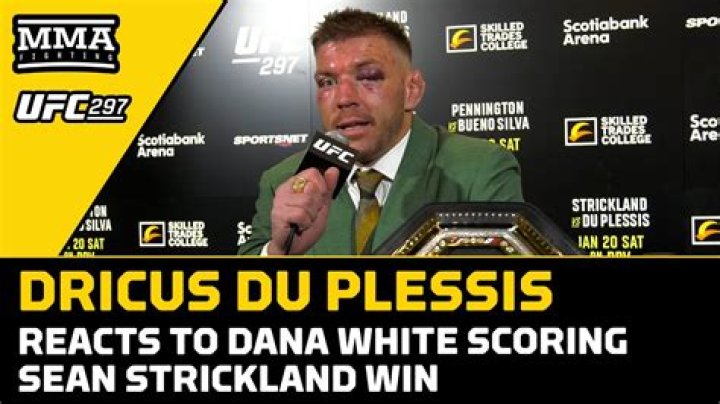 Dricuss Du Plessis burns Sean Strickland after he claims he only lost fight at UFC 297 because of nasty eye injury