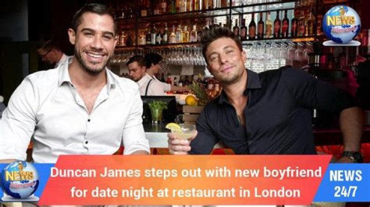 Duncan James steps out with new boyfriend for date night at restaurant in London