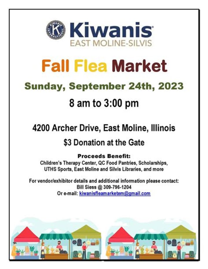 East Moline-Silvis Kiwanis Fall Flea Market coming this month