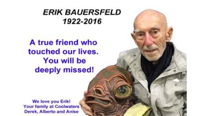 Erik Bauersfeld, Voice Of Star Wars Admiral Ackbar, Dies At 93