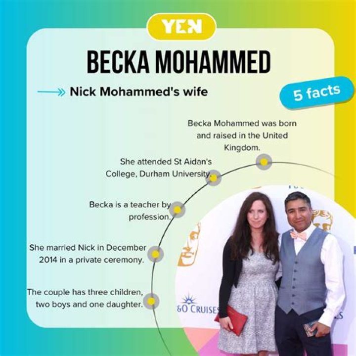 Everything To Learn About Nick Mohammed’s Wife, Becka Mohammed