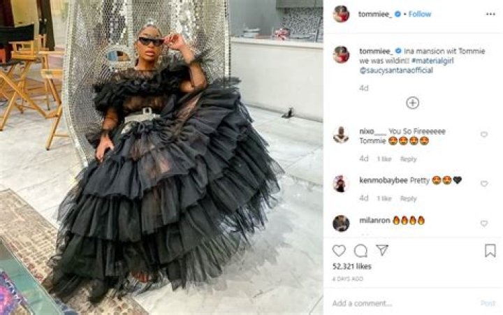 ‘Fireeeeee’: Tommie Lee Stuns Fans With ‘Drippy’ Black Gown