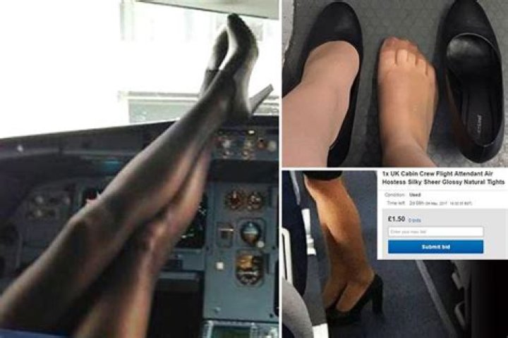 Flight attendants are selling their USED shoes and old tights online to foot fetishists