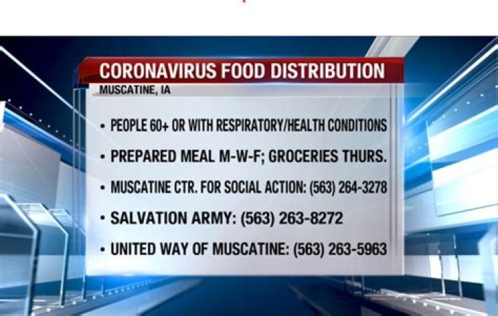 Free food delivery available to vulnerable Muscatine residents
