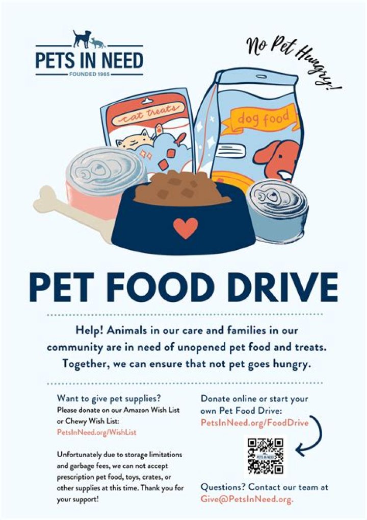 Furry Friends pet food drive Saturday