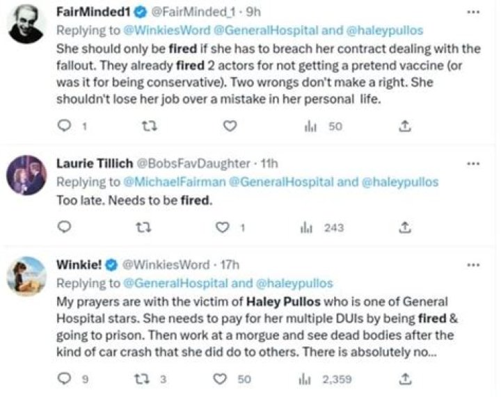 General Hospital star Haley Pullos reportedly enters treatment