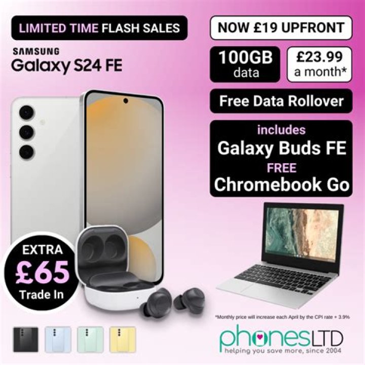 Get a FREE Chromebook WORTH £299 with Samsung Galaxy S22 from O2