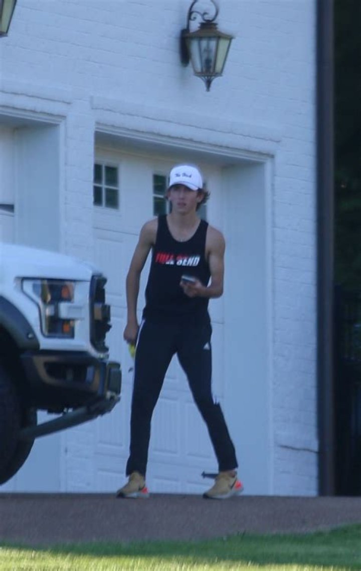 Grayson Chrisley spotted washing Ford Raptor at Nashville home