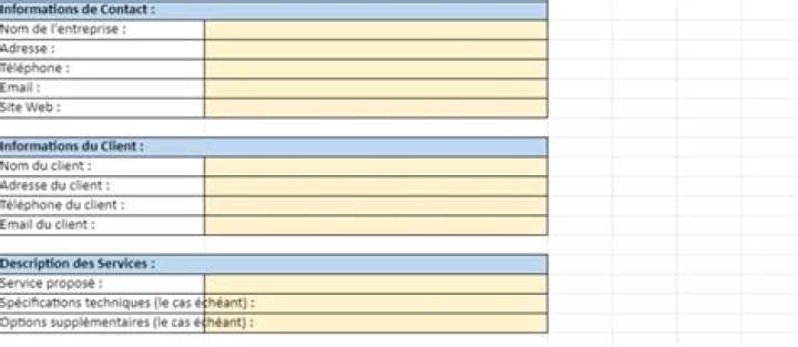 Grille tarifaire prestation de service Excel : le modèle parfait