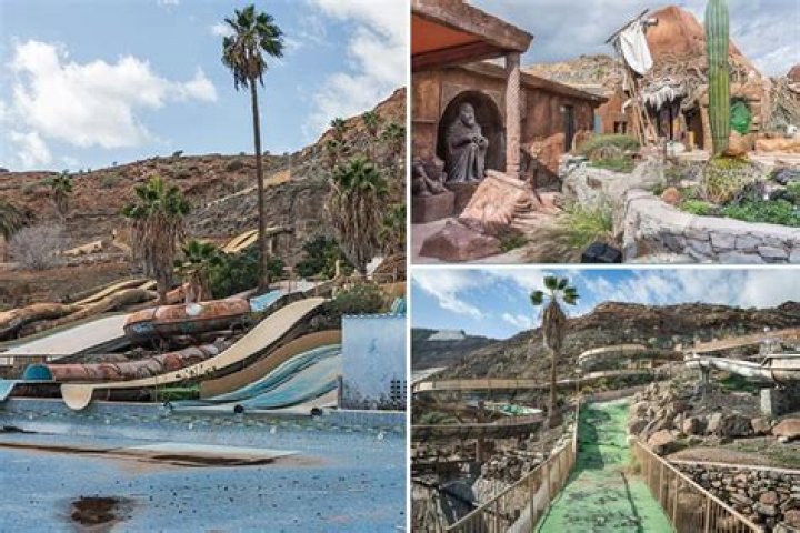 Haunting pics of abandoned water park show how forgotten paradise has dried up and fallen into disrepair