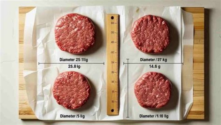 How big is a 4 oz hamburger patty?